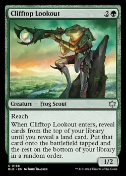 NM Foil Clifftop Lookout, MTG, Bloomburrow, Magic the Gathering, 168 - Image 1
