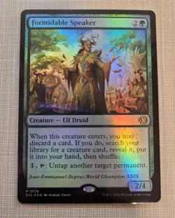 FOIL Formidable Speaker R 176 - Lorwyn Eclipsed MTG ECL Rare - Image 1