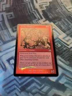 MTG Foil Goblin Piledriver EX/LP Onslaught - Image 2