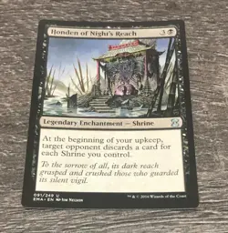 MTG Eternal Masters - 1x Honden of Night's Reach - NM - Image 1
