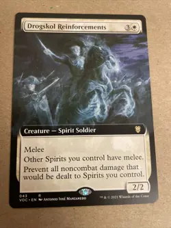 x1 Drogskol Reinforcements - Extended Art R MTG Commander Innistrad: Crimson Vow - Image 1