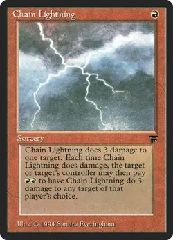 MTG Chain Lightning - N/A / English / Lightly Played - Image 1
