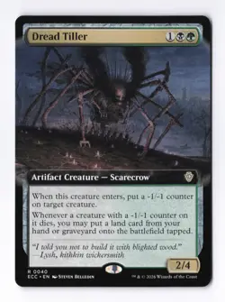Dread Tiller (Extended Art) 0040 (R) MTG Commander Lorwyn Eclipsed (ECC) - Image 1