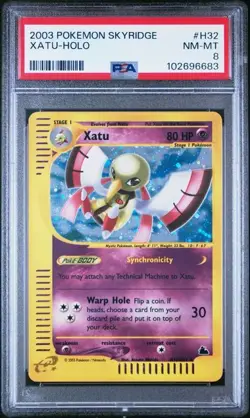 Pokemon Skyridge XATU- Holo H32/H32 PSA 8 NM-MT - Image 1