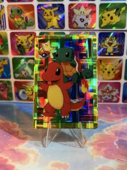 Pokemon Vintage Pocket Monsters Vending HOLO Prism Sticker 1999 Bandai Nintendo - Image 1