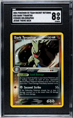 SGC 8 Dark Tyranitar 20/109 Cosmos HOLO Rare Pokemon EX Team Rocket Theme Deck - Image 1