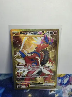 Koraidon ex Gold 254/198 Full Art Pokemon Scarlet and Violet Base Set - Image 1