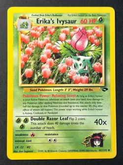 Erika's Ivysaur 41/132 Gym Challenge Uncommon - Pokemon Card Near Mint - Image 1