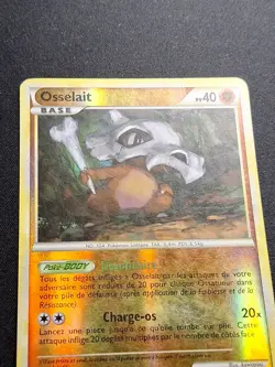 Osselait 60/102 Reverse HGSS Triomphe Carte Pokemon FR - Image 3