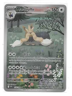 CARTE POKEMON MASTOUFFE 160 PV 156/086 ECARLATE ET VIOLET FLAMME BLANCHE NEUVE - Image 1
