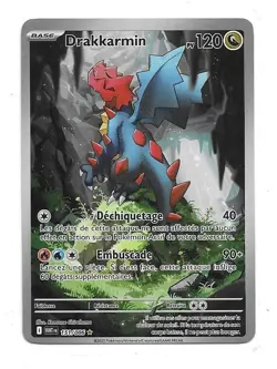 CARTE POKEMON DRAKKARMIN 120 PV 151/086 ECARLATE ET VIOLET FLAMME BLANCHE NEUVE - Image 1