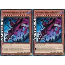 EARTHBOUND IMMORTAL RED NOVA 2x • Super R • MZTM EN044 • 1Ed • Yugioh! ANDYCARDS - Image 1