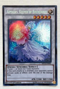 Yu-Gi-Oh! Armades Keeper of Boundaries MP14-EN095 - Secret Rare - 1st Edition NM - Image 1