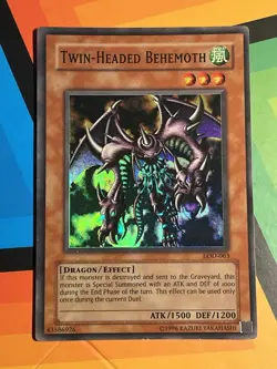 Yu-Gi-Oh! Twin-Headed Behemoth LOD-063 Legacy of Darkness-Unlimited Edition LP - Image 1