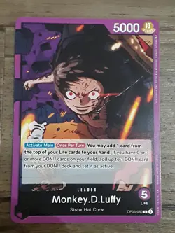One Piece Awakening of the New Era #OP05-060 Monkey.D.Luffy (060) NM Leader - Image 1