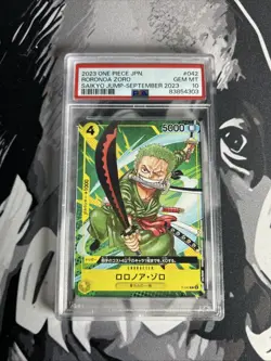 One Piece 2023 Roronoa Zoro Jap Saikyo Jump September 2023 PSA 10 - Image 1