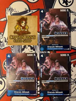 One Piece TCG Dracule Mihawk (Winner Pack Vol. 4) ST03-005 Lot of 3 - Image 1