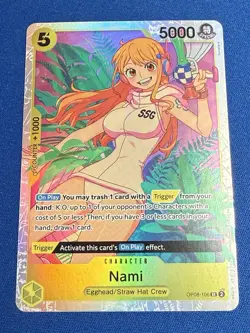 Nami One Piece TCG Two Legends OP08-106 Super Rare - ships PWE - Image 1