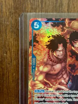 Portgas D. Ace OP08-052 TR Treasure Rare Alternative Art (OP10) Royal Blood NM - Image 3