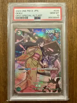 PSA 10 Okiku SP OP01-035 500 Years in the Future (OP07) One Piece TCG Japanese - Image 1