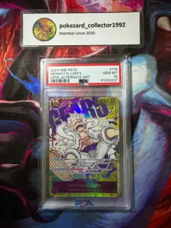 2023 One Piece OP05-119 MONKEY D. LUFFY Alternate Art PSA 10 Gem mint - Image 1