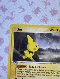 Pokemon Card - Pichu Sandstorm 20/100 Rare LP/NM - Image 2