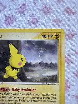 Pokemon Card - Pichu Sandstorm 20/100 Rare LP/NM - Image 3