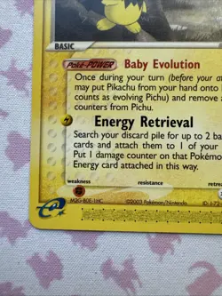 Pokemon Card - Pichu Sandstorm 20/100 Rare LP/NM - Image 5