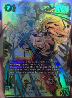 Dragon Ball Super Card Son Goku FB05-119 Alternate Art Secret Rare New Adventure - Image 1