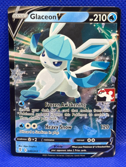 Pokemon TCG Glaceon V Prize Pack Series 1 Promo Pokemon Card 040/203 🧊 - Image 2