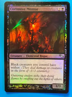 MTG 1x FOIL Corrosive Mentor # 61 Shadowmoor Magic the Gathering Card x1 LP - Image 1