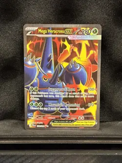 Pokemon TCG: Mega Heracross ex 108/094 Me02: Phantasmal Flames Holo Card NM - Image 1