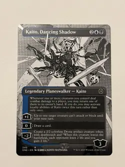 Kaito, Dancing Shadow Borderless Showcase Rare Magic MtG Card ONE 340 - Image 2