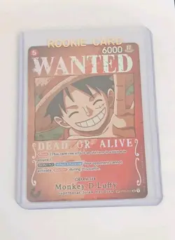 One Piece Card Game: Monkey.D.Luffy Wanted SP ST01-012 English NM - Image 1