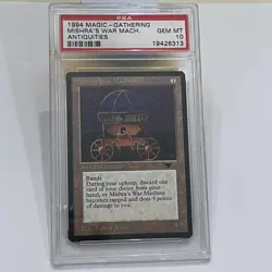 1994 Magic the Gathering Antiquities Mishra's War Machine Gem PSA 10 MTG Card - Image 1