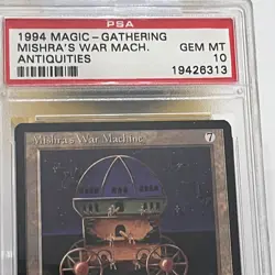 1994 Magic the Gathering Antiquities Mishra's War Machine Gem PSA 10 MTG Card - Image 4