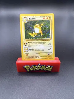 Raichu 14/102 Base Set Unlimited 1999 Holo WOTC Pokemon Card TCG - LP NM - Image 1