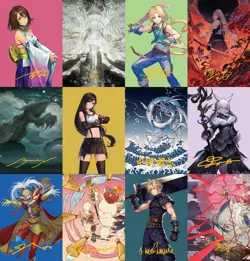 MTG Final Fantasy Art Series GOLD-STAMPED SIGNATURE Cards - Image 1