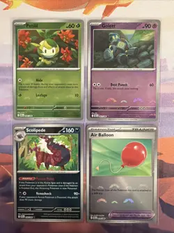 Pokemon Black Bolt PokeBall (4) Card Lot - 006/086, 042/086, 056/086, 079/086 - Image 1