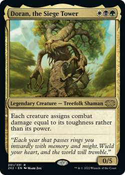 Doran, the Siege Tower Double Masters 2022 HEAVILY PLD Rare CARD ABUGames - Image 1