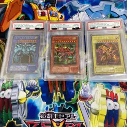 PSA 10 YuGiOh Ra G4-03 Slifer G4-01 Obelisk G4-02 GB Promo Card Japan Secret - Image 1
