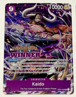 2023 One Piece Kaido Winner (5x) Cards Vol. 5 Treasure Cruise Foil ST04-003 - Image 3