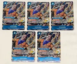 2023 One Piece Crocodile Winner (5x) Cards Vol. 5 Treasure Cruise Foil ST03-003 - Image 1