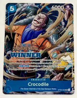 2023 One Piece Crocodile Winner (5x) Cards Vol. 5 Treasure Cruise Foil ST03-003 - Image 5