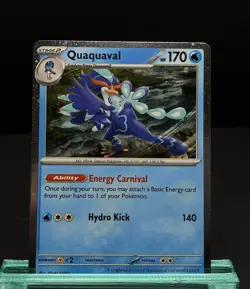 9x Pokemon Cards Quaxly Quaxwell Quaquaval Lot - Holo Ultra Rare EX Promo TCG - Image 5