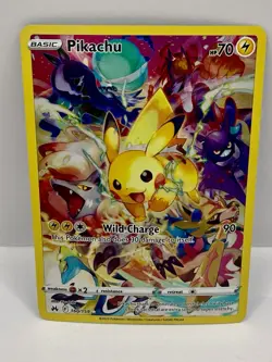 Pokemon TCG Pikachu Crown Zenith Holo Card 160/159 Secret Rare NM-Mint - Image 1