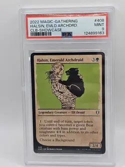 PSA 9 Halsin, (Showcase) Commander Legends: Battle for Baldur's Gate MTG - Image 1