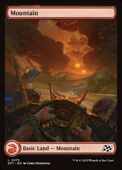 x4 Mountain (0275) - Foil L MTG Aetherdrift M/NM, English - Image 1