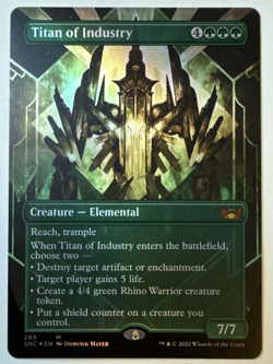 Titan of Industry (Borderless) MTG Streets of New Capenna SNC Foil 289 - Image 2