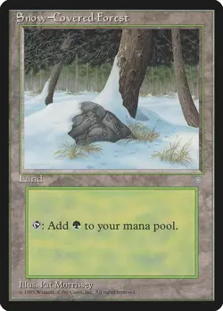 Ice Age Snow-Covered Forest MTG Magic the Gathering MP - Image 1